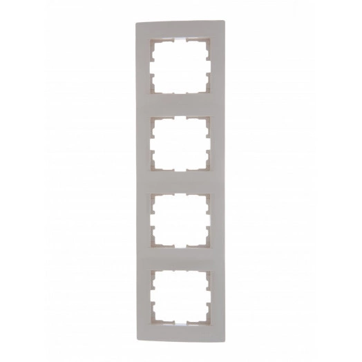 KARINA Рамка 4-ая вертикальная б/вст крем (10шт/120шт)