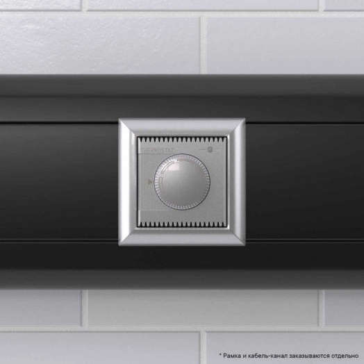 Термостат модульный 2мод. для теплых полов Avanti "Закаленная сталь" DKC 4404162