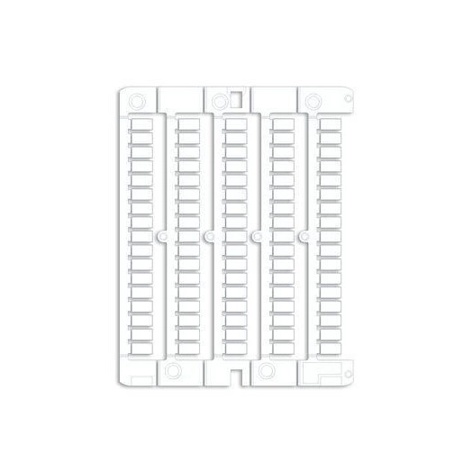 Маркировка для клемм жесткая 5х10мм период 5мм бел. (уп.1500шт) DKC NUWDK0510