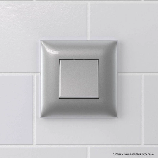 Кнопка одноклавишная СП "Avanti" "Закаленная сталь" DKC 4404153