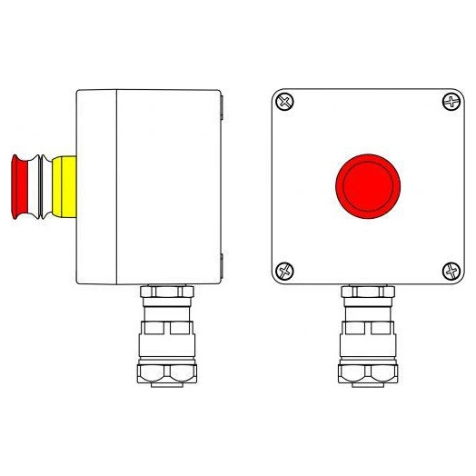 Корпус взрывозащищенный 120х120х90мм 1Ex d e IIC T5 Gb X IP66Ex tb IIIB T95град.С Db X Т5 40град.С GRP DKC 2231.031.19.01K