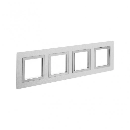 Рамка 8мод. Avanti алюм. сер. DKC 4404838