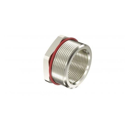 Переходник взрывозащищенный Ex d e Тип А. "наружн.резьб" М50х1.5 - "внутр.резьб" M32х1.5. IP66/67/68 никелир. латунь DKC EXDR-M50M32SB