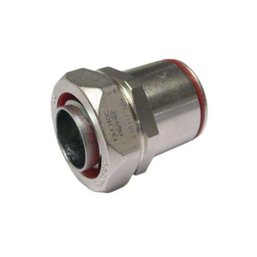 Муфта жесткая труба-металлорукав взрывозащищенная Ex e DT 25мм DN26. IP66/67 никелир. латунь DKC EX6117-2527