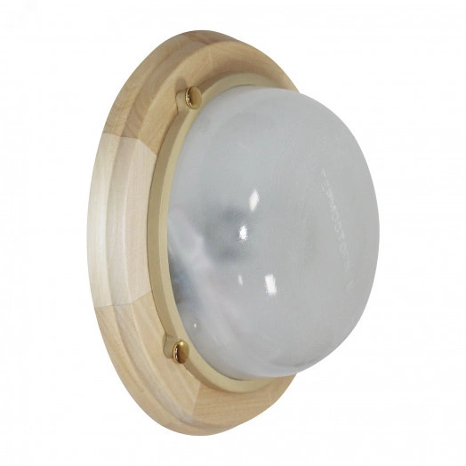 Светильник НББ-03-60-013 IP 65 Терма 1301 Круг малый матовый корпус  липа индивидуальная упаковка