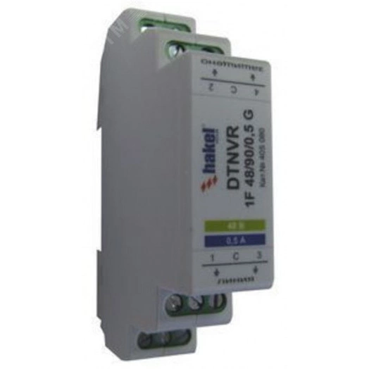 УЗИП ГРОЗОСТОП DTNVR 1F 48/90/0,5 G, Uо - 48 В, IL - 0,5 А, In (8/20) - 20 кА.