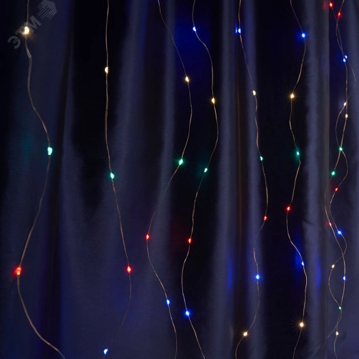 Гирлянда занавес LED мультиколор 3х3м USB