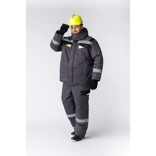 Костюм зимний Ховард (ткань Балтекс,210) брюки, темно-серый лимон 60-62  170-176
