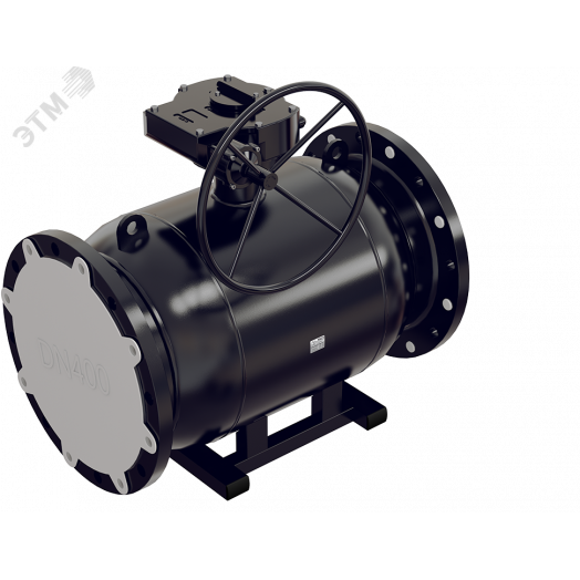 Кран шаровой фланцевый полнопроходной под редуктор/электропривод DN 80 PN 25 Ст.20