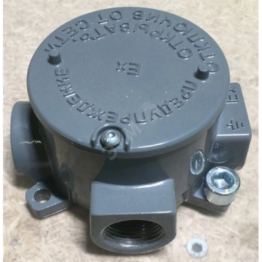 Коробка взрывозащищенная IP67 КСВ 2 ввода 3/4, кл мник 16А, без вводов и заглушек