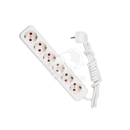 Удлинитель 6х2м с заземлением