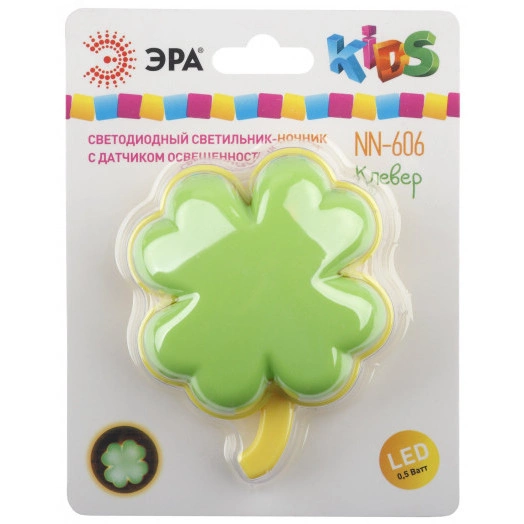 Ночник NN-606-LS-GR зеленый (12/240/960) ЭРА