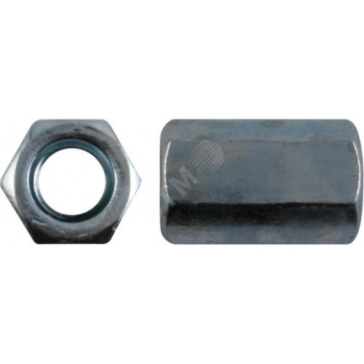 Гайка DIN6334 М12 удлиненная соединительная оцинкованная (50 шт)