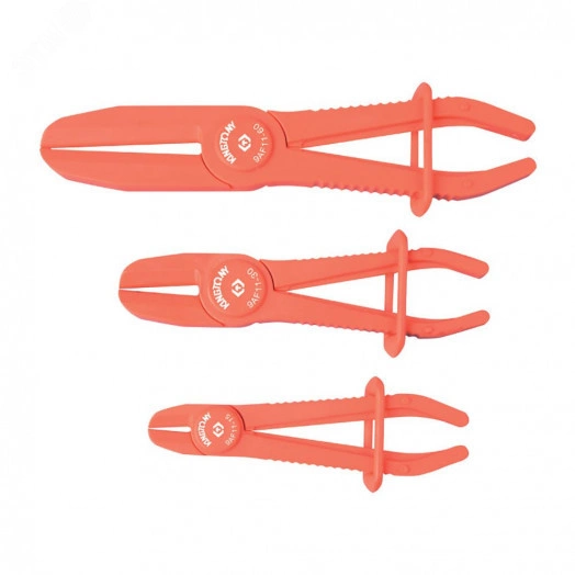 Зажимы для шлангов пластиковые 15-60 мм, 3 предмета