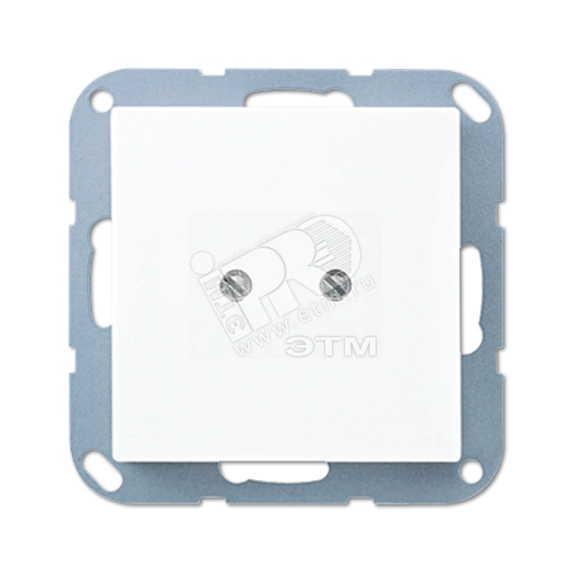 Крышка глухая с опорным кольцом  белая