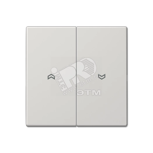 Клавиша для выключателя управления жалюзи  светло-серая