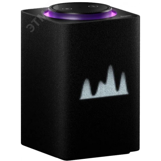 Станция Яндекс Макс Черная  (Умная колонка с голосовым помощником)+пульт YNDX-00401. Подписка 3 мес. Амедиатека и Яндекс. Плюс Мульти в подарок.