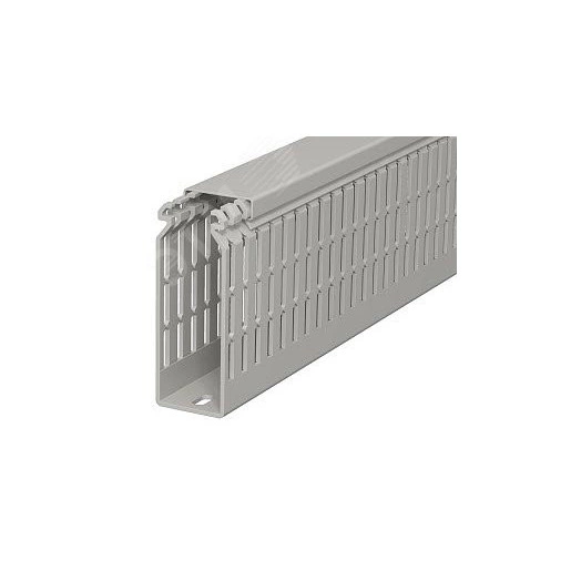 Распределительный кабельный канал LKV N 100x37x2000 мм (ПВХ, серый)