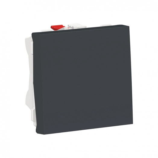 Выключатель UNICA MODULAR одноклавишный схема 1 10 AX 250 В 2 модуля антрацит