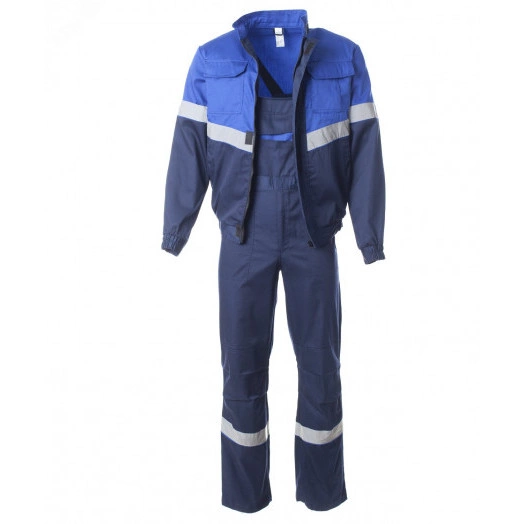 Костюм летний ОРИОН, цвет  синий с васильком, ткань  Твил  112-116, 170-176