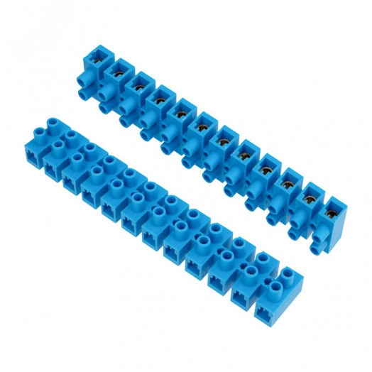 Колодка клеммная винтовая KВ-40 25-40, ток 100 A, полиэтилен синий 10шт