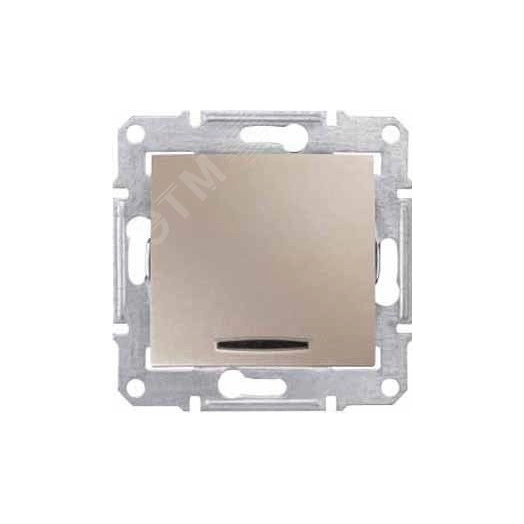 Sedna Выключатель с индикатором титан