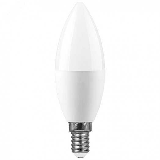Лампа светодиодная LED 11вт E14 белый матовая свеча