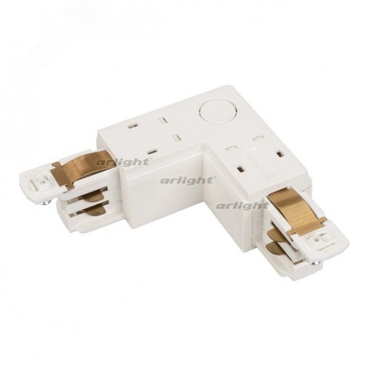 Коннектор угловой LGD-4TR-CON-L-INT-WH (D) (ARL, IP20 Пластик, 3 года)