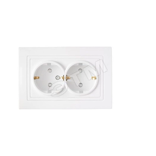 Беларусь Розетка 2-х местн Скр С зк со шторками РС16-350