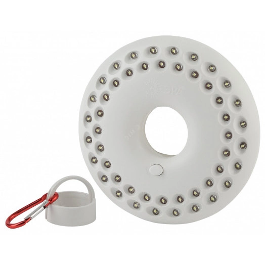 Фонарик светильник подвесной на батарейках 3хAA, подвес, карабин, магнитный в палатку, 48 LED K48 НЛО ЭРА