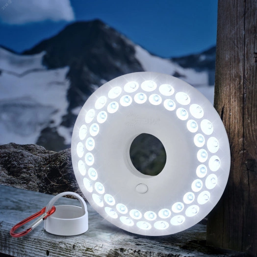 Фонарик светильник подвесной на батарейках 3хAA, подвес, карабин, магнитный в палатку, 48 LED K48 НЛО ЭРА