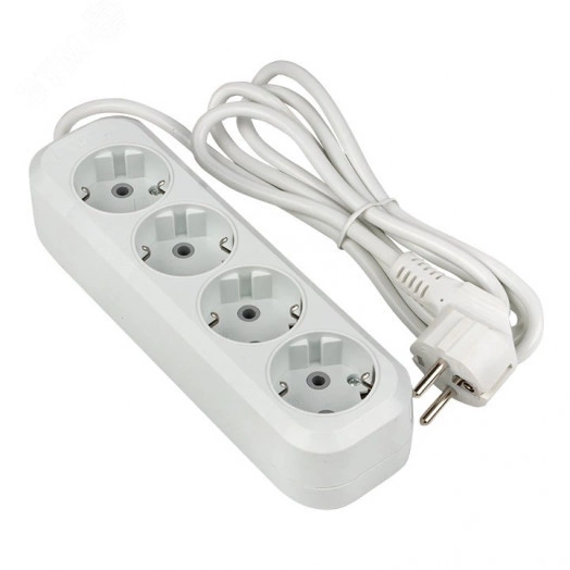 Удлинитель Эксперт 4 гнезда 3м 16А/3.5кВт с заземлением ПВС 3х1