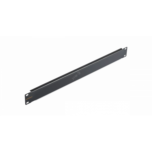 Панель-заглушка 19 дюймов, 1U, металлическая, черная