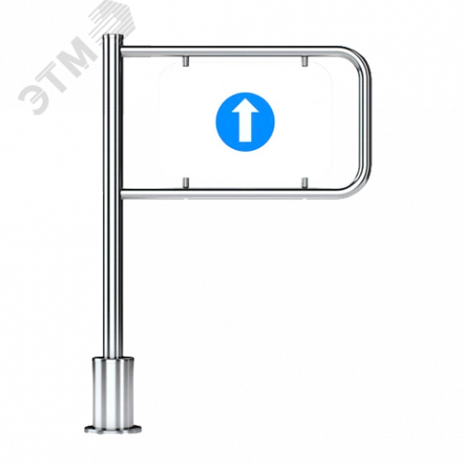 Калитка механическая с пружинным возвратом К-11 левая 1000, преграждающая табличка в комплекте