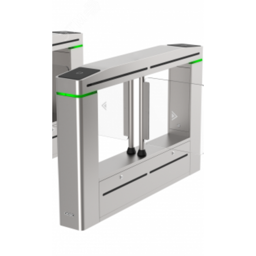Турникет распашной, центральная часть проходной зоны, двухстронний проход по картам и лицам