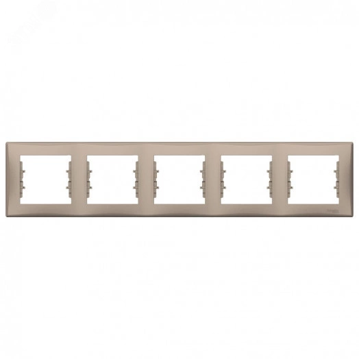 Sedna Рамка 5 постов горизонтальная титан