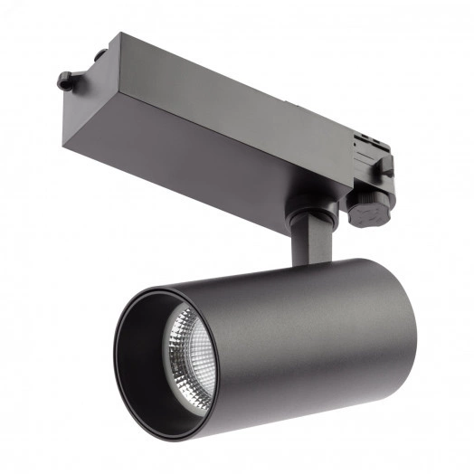 Трековый светильник трёхфазный SТR-30-36-40K-B30 узкий луч 4000K черный ЭРА