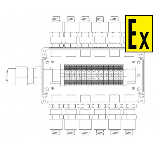Коробка коммутационная взрывозащищенная КВМК 2402