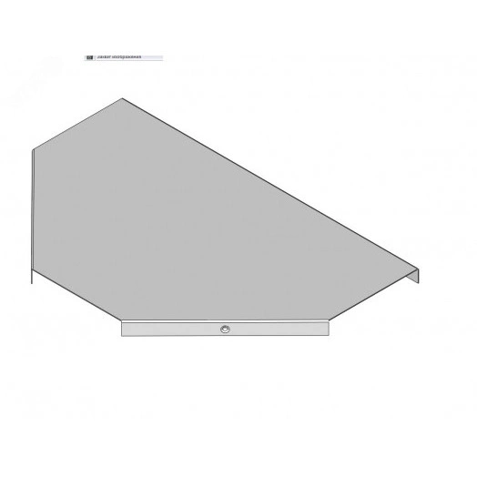 Крышка к тройниковому лотку замковому КЛТЗ 200 УТ1.5  оцинкованный лист(толщина покрытия 10 -18 мкм) S1.5