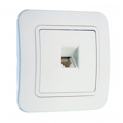 Lillium Розетка TF евро белая