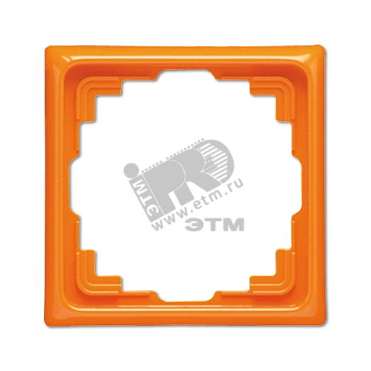 Рамка 1 пост для кабель-канала оранжевая