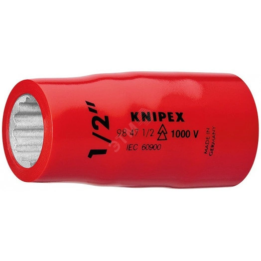 Головка торцевая VDE 1000V DR 1/2 дюймовая 3/4 диэлектрическая KN-98473_4