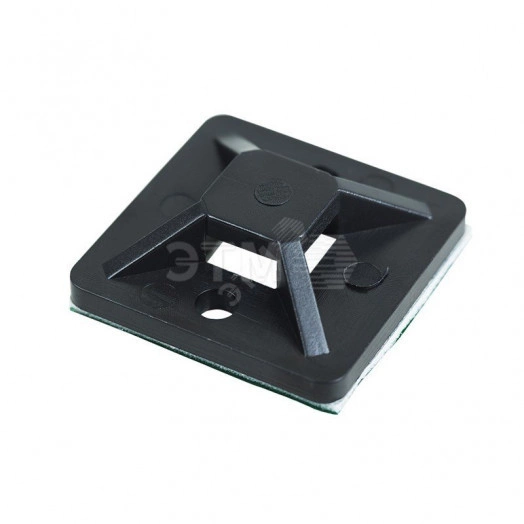 Площадка самоклеящаяся 25х25 мм, черная, упаковка 100 шт