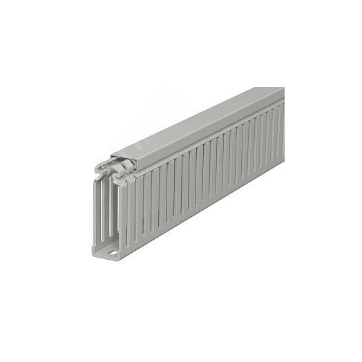 Распределительный кабельный канал LKV 75x25x2000 мм (ПВХ, серый)