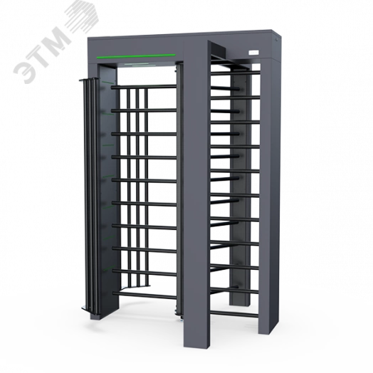 Турникет полноростовой моторизованный из окрашенной стали Quick Line QL-10-М, светодиодная индикация прохода, пульт управления в комплекте