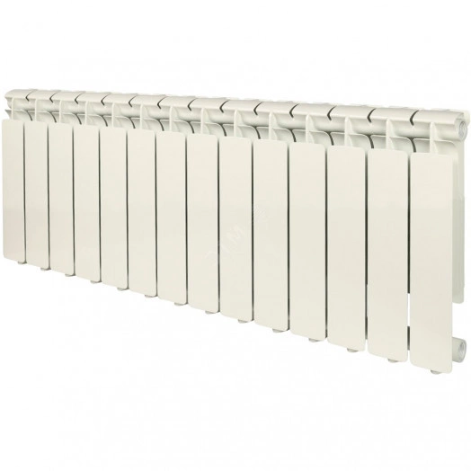 Радиатор алюминиевый секционный 350/80/14 боковое подключение