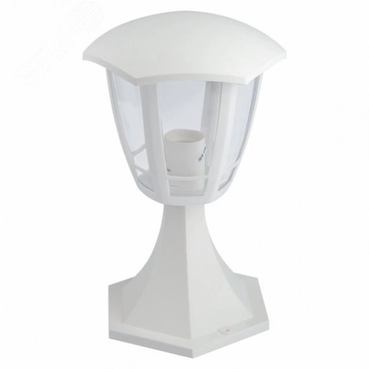 Светильник садово-парковый 6гран белый напольный 29см E27 IP44(У1) НТУ 07-40-003 Валенсия 1 (8/48)