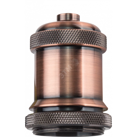 Патрон Е27 декор черненая медь