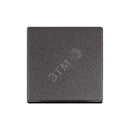 Клавиша 1-я для выключателей и кнопок  без подсветки. Для механизмов- EP401U, EP406U, EP407U, EP431U. Серия Eco Profi. Материал- термопласт. Цвет- антрацит (крашеный)