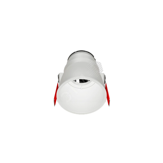 Рамка для модульного светильника FLEX 50 04 круглая встраиваемая утопленная 95х70мм RAL9010 ВАРТОН